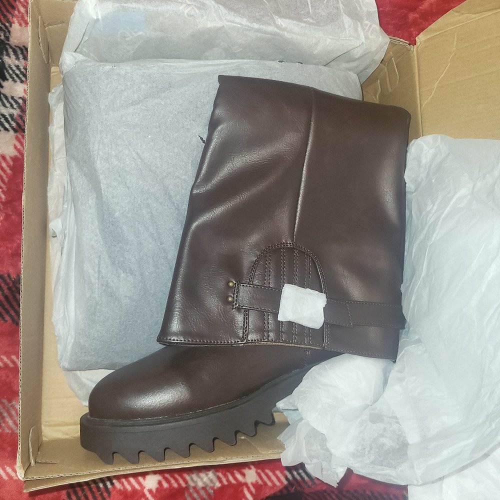 Brand new! Knee high mocha colored boots